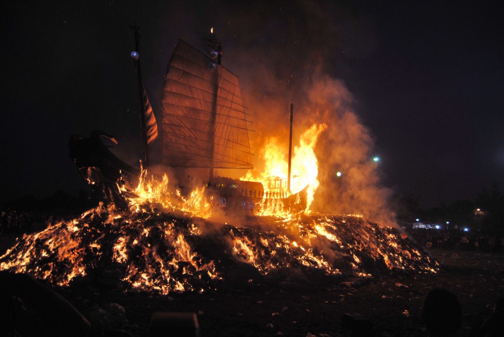 Up In Flames at Boat Burning Festival