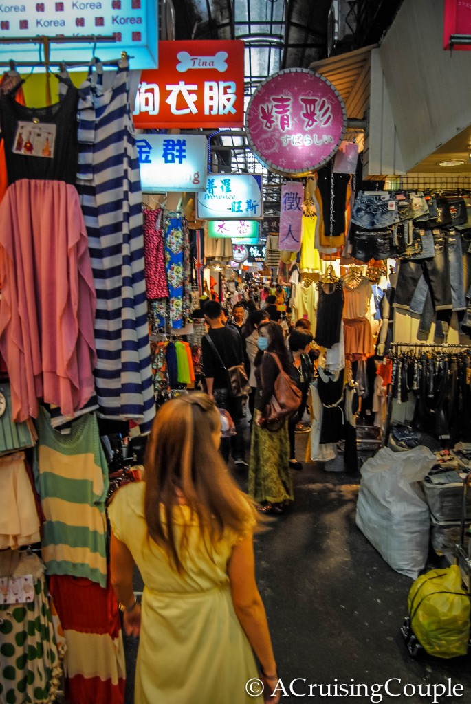 Shopping at Wufenpu Taipei Taiwan