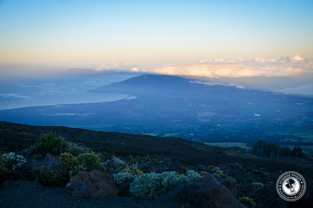 Maui at sunrise from Mount Haleakala