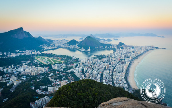 Two Brothers Mountain Over Vidigal Rio de Janeiro