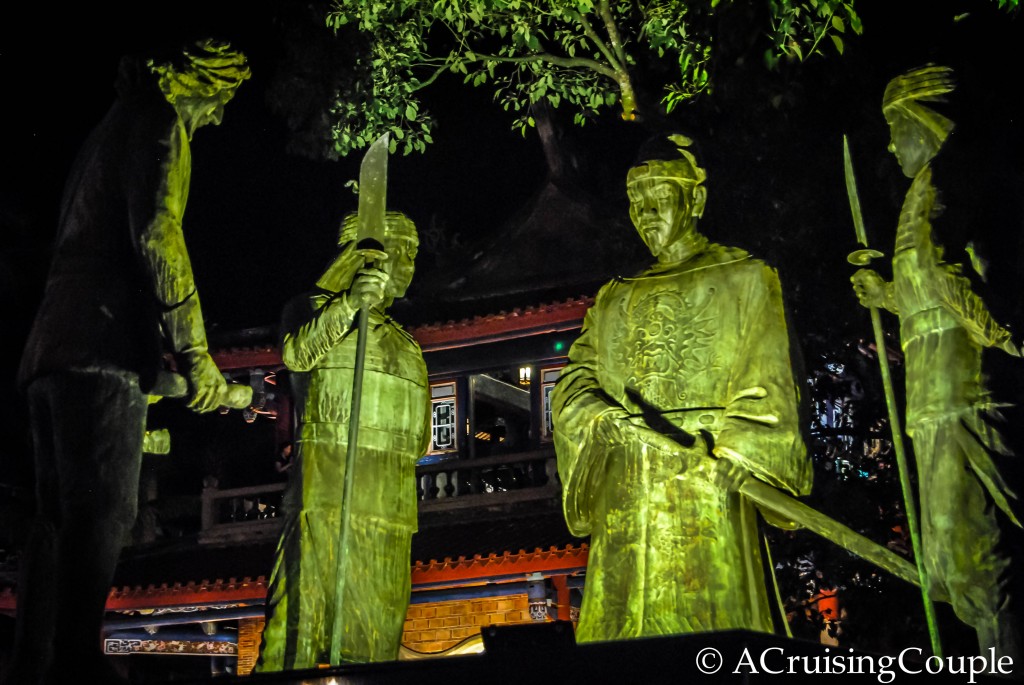 Chihkan Tower Statues Tainan Taiwan