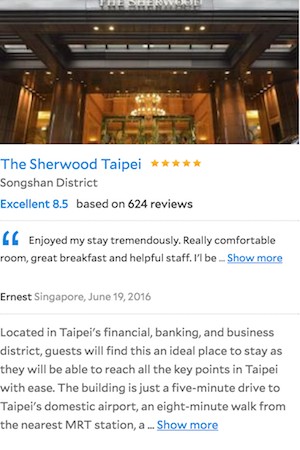 Sherwood Taipei Hotel