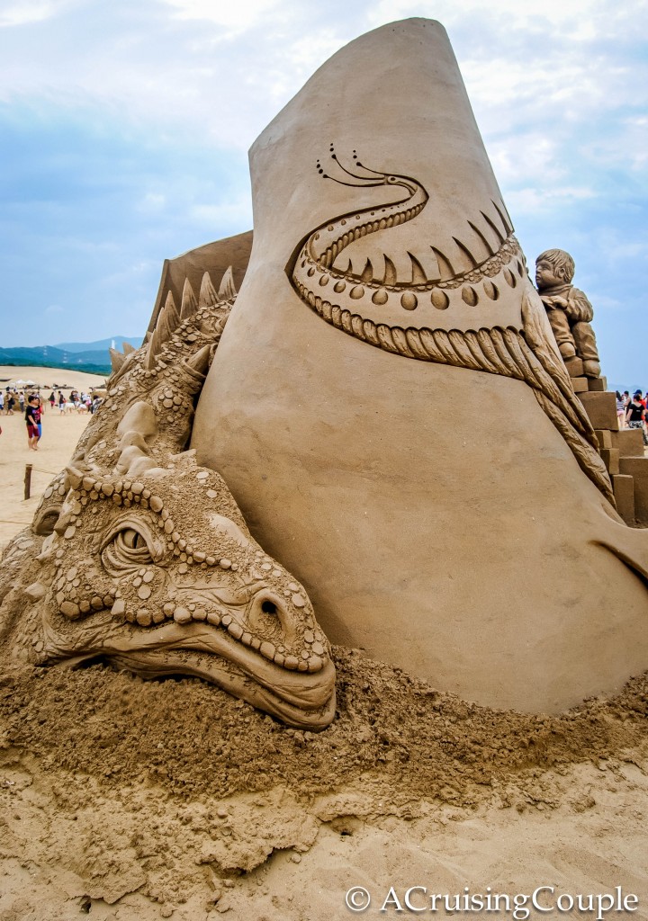 Fulong International Sand Sculpture Festival Taiwan  Dragon