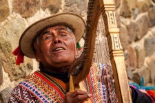 Sunday Snapshot | The Blind Harpist | Machu Picchu