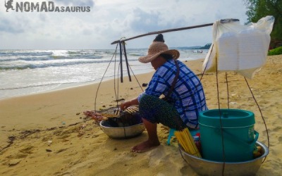 Sunday Snapshot | Cambodian Calamari Lady | Sihanoukville