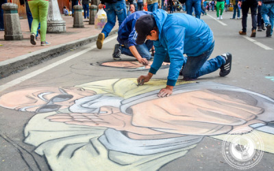 Sunday Snapshot | 3D Chalk Art on the Streets of Bogota | Colombia