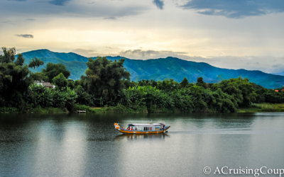 Sunday Snapshot | Longboat Drifting Along the Perfume River | Hue, Vietnam