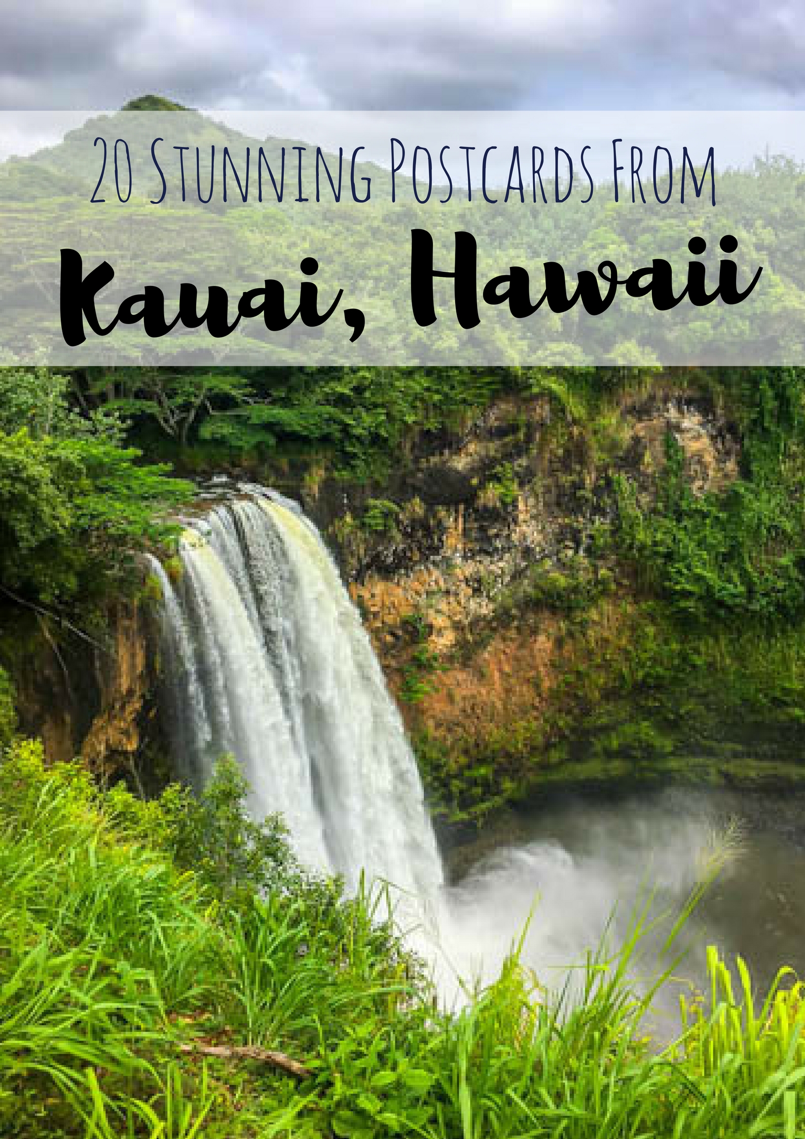 20 postcards from Kauai Hawaii