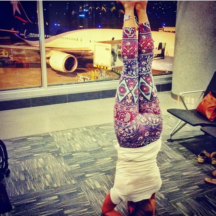 airport yoga - how to stay fit on the road
