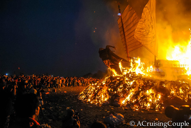 Boat Burning Festival Taiwan Crowd