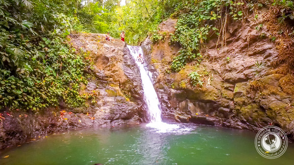 Natural Waterslide at Uvita Waterfall in Costa Rica