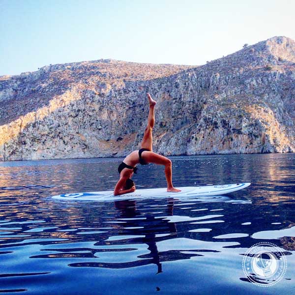 Stand Up Paddle Board Yoga on Kalymnos, Greece