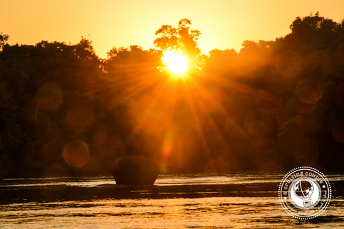 Sunset over River in Southern Amazon