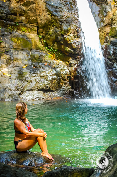 Swimming at Uvita Waterfall Costa Rica