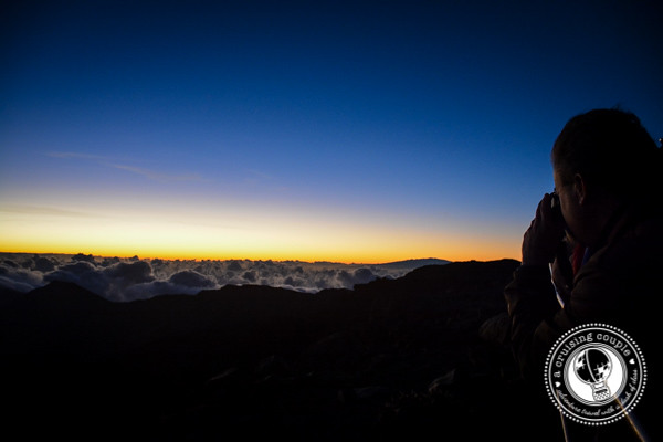 Watching the Sunrise on Mount Haleakala Maui Hawaii