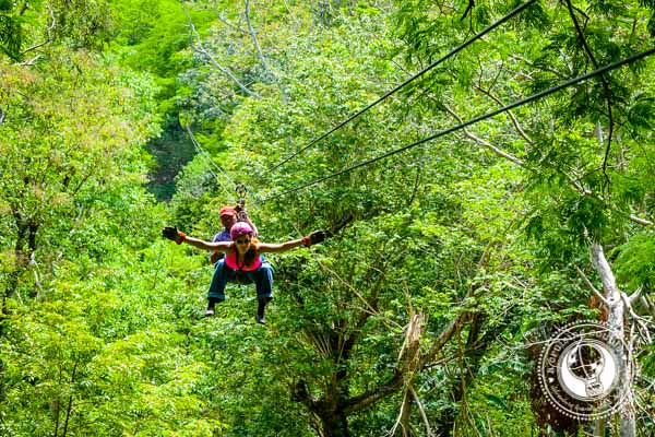 Ziplining outside Granada Nicaragua