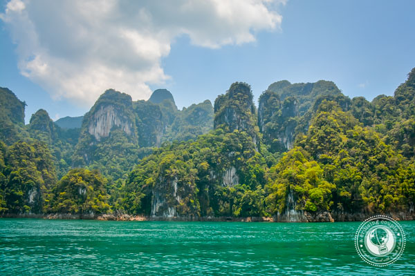 emerald water of Khao Sok National Park Thailand